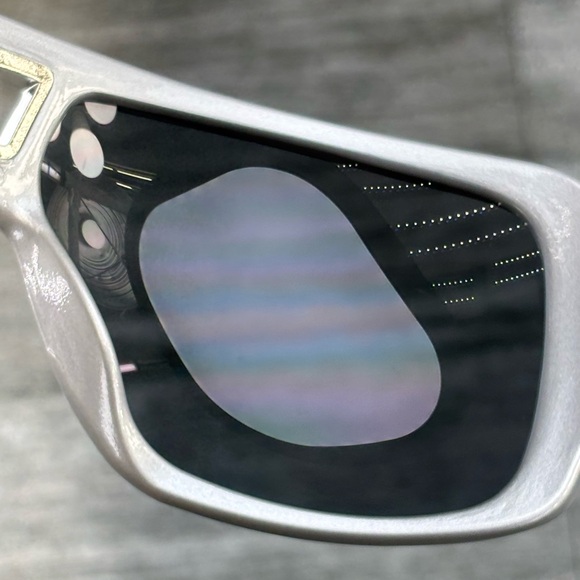 Biker Wrap Around Prism Mirrored Wrap Around Frame Sunglasses Flames Iron Cross - Picture 8 of 16